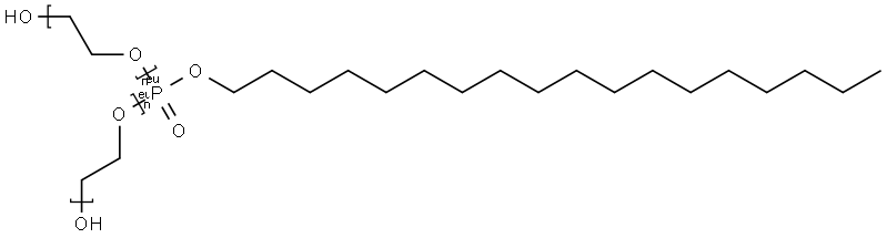 2-ethanediyl), .alpha.,.alpha.'-[(octadecyloxy)phosphinylidene]bis[.omega.-hydroxy-Poly(oxy-1 Struktur