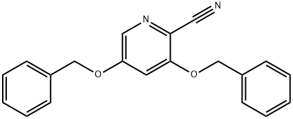 3,5-bis-benzyloxy-pyridine-2-carbonitrile Struktur