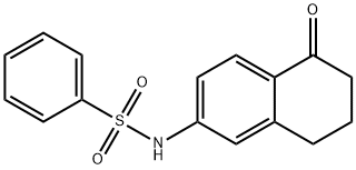 N-(5-oxo-5,6,7,8-tetrahydronaphthalen-2-yl)benzenesulfonaMide Struktur