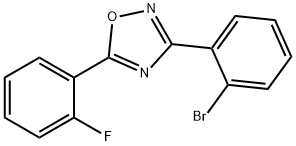 3-(2-Bromophenyl)-5-(2-fluorophenyl)-1,2,4-oxadiazole Struktur