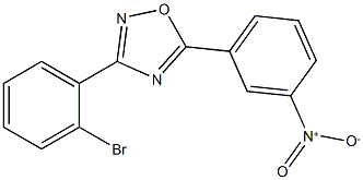 3-(2-Bromophenyl)-5-(3-nitrophenyl)-1,2,4-oxadiazole Struktur