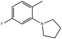 1-(5-Fluoro-2-Methylphenyl)pyrrolidine Struktur