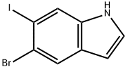 5-BROMO-6-IODOINDOLE Struktur