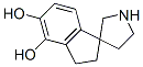 Spiro[1H-indene-1,3-pyrrolidine]-4,5-diol, 2,3-dihydro- (9CI) Struktur