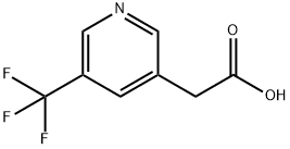 (5-Trifluoromethyl-pyridin-3-yl)-acetic acid Struktur