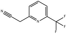 2-(6-(trifluoroMethyl)pyridin-2-yl)acetonitrile Struktur