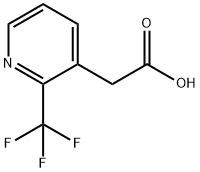 (2-Trifluoromethyl-pyridin-3-yl)-acetic acid Struktur