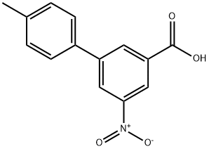 4'-Methyl-5-nitro-[1,1'-biphenyl]-3-carboxylic acid Struktur