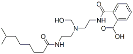 2-[[[2-[(hydroxymethyl)[2-[(1-oxoisononyl)amino]ethyl]amino]ethyl]amino]carbonyl]benzoic acid Struktur