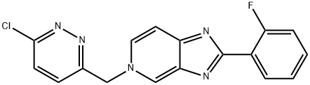 5-((6-Chloropyridazin-3-yl)Methyl)-2-(2-fluorophenyl)-5H-iMidazo[4,5-c]pyridine Struktur