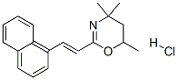 4,4,6-trimethyl-2-[(E)-2-naphthalen-1-ylethenyl]-5,6-dihydro-1,3-oxazi ne hydrochloride Struktur