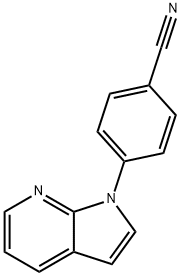 4-(1H-pyrrolo[2,3-b]pyridin-1-yl)benzonitrile Struktur