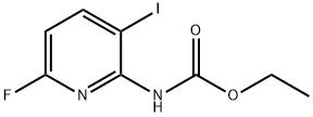 ethyl 6-fluoro-3-iodopyridin-2-ylcarbaMate Struktur