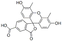 4',5'-dimethyl-5-carboxyfluorescein Struktur