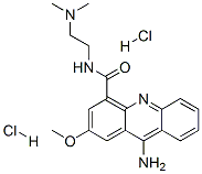 9-Amino-N-(2-(dimethylamino)ethyl)-2-methoxy-4-acridinecarboxamide dih ydrochloride Struktur