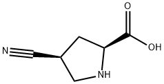 (2S,4S)-4-cyanopyrrolidine-2-carboxylic acid Struktur