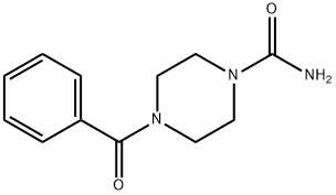 4-BENZOYL-PIPERAZINE-1-CARBOXYLIC ACID AMIDE Struktur