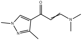 (2E)-3-(dimethylamino)-1-(1,3-dimethyl-1H-pyrazol-4-yl)prop-2-en-1-one Struktur