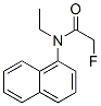 N-Ethyl-2-fluoro-N-(1-naphtyl)acetamide Struktur