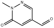 1-methyl-6-oxo-1,6-dihydropyridazine-4-carbaldehyde Struktur