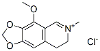 7,8-dihydro-4-methoxy-6-methyl-1,3-dioxolo[4,5-g]isoquinolinium chloride Struktur