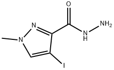 4-IODO-1-METHYL-1H-PYRAZOLE-3-CARBOHYDRAZIDE Struktur