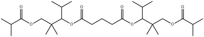 bis[2,2-dimethyl-1-(1-methylethyl)-3-(2-methyl-1-oxopropoxy)propyl] glutarate Struktur