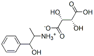 beta-hydroxy-alpha-methylphenethylammonium [R-(R*,R*)]-hydrogen tartrate Struktur