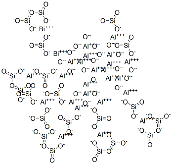 tetracosaaluminium dibismuth (nonadeca)oxide icosasilicate Struktur