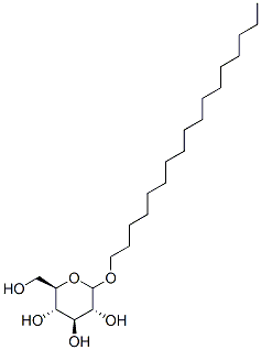 heptadecyl D-glucoside Struktur