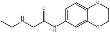 N-2,3-DIHYDRO-1,4-BENZODIOXIN-6-YL-2-(ETHYLAMINO)ACETAMIDE HYDROCHLORIDE Struktur