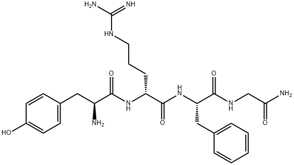 tyrosyl-arginyl-phenylalanyl-glycinamide Struktur