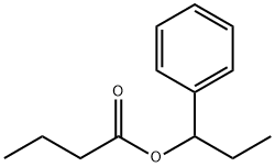 1-phenylpropyl butyrate  Struktur