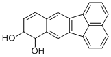 BENZO(k)FLUORANTHENE-8,9-DIOL, 8,9-DIHYDRO- Struktur