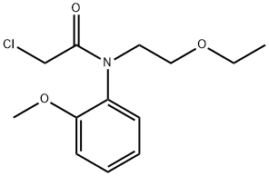 2-chloro-N-(2-ethoxyethyl)-N-(2-methoxyphenyl)acetamide Struktur