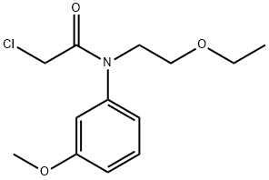 Acetamide, 2-chloro-N-(2-ethoxyethyl)-N-(3-methoxyphenyl)- Struktur