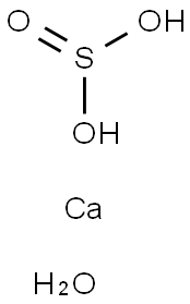 Calcium sulfite,dihydrate Struktur