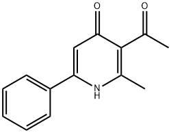 3-Acetyl-2-methyl-6-phenylpyridin-4(1H)-one Struktur