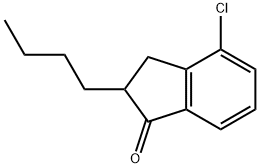 4-CHLORO-2-BUTYL-1-INDANONE Struktur