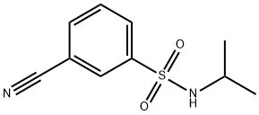 3-Cyano-N-isopropylbenzenesulfonamide Struktur