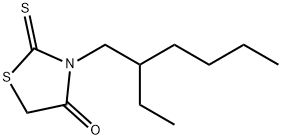 3-(2-ethylhexyl)-2-thioxo-4-thiazolidinone Struktur