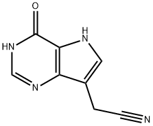 1H-Pyrrolo[3,2-d]pyrimidine-7-acetonitrile,4,5-dihydro-4-oxo-(9CI) Struktur