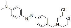 N,N-Bis(2-chloroethyl)-4-[[4-(dimethylamino)phenyl]azo]benzylamine Struktur