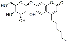 4-heptylumbelliferyl-beta-glucoside Struktur