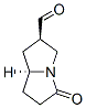 1H-Pyrrolizine-2-carboxaldehyde, hexahydro-5-oxo-, trans- (9CI) Struktur