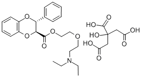 1,4-Benzodioxan-2-carboxylic acid, 3-phenyl-, 2-(2-(diethylamino)ethox y)ethyl ester, citrate, (E)- Struktur