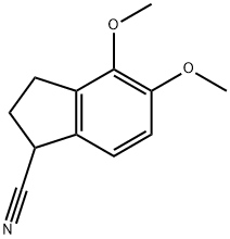 2,3-DIHYDRO-4,5-DIMETHOXY-1H-INDENE-1-CARBONITRILE Struktur