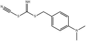 Methyl(4-dimethylaminophenyl)cyanocarbonimido-dithioate Struktur