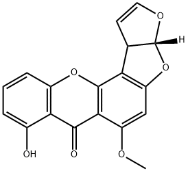 3aβ,12cβ-ジヒドロ-8-ヒドロキシ-6-メトキシ-7H-フロ[3',2':4,5]フロ[2,3-c]キサンテン-7-オン