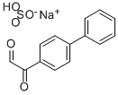 4-Biphenylglyoxal, monosodium bisulphite Struktur